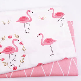 Wholesale 2pcs Pack 50X50cm Cute Pattern Designs Cotton Fabric Squares Scrap Patchwork Quiltings for DIY Crafting