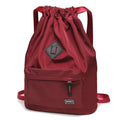 Wholesale Custom Logo Drawstring Backpack Sports Travel Gym Waterproof Polyester Lining Strap Handle Rope Carrying System