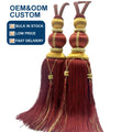 Elegant Tassel Curtain Holdbacks Polyester Mesh Decorative Curtain Tie Backs for Modern Window Treatment