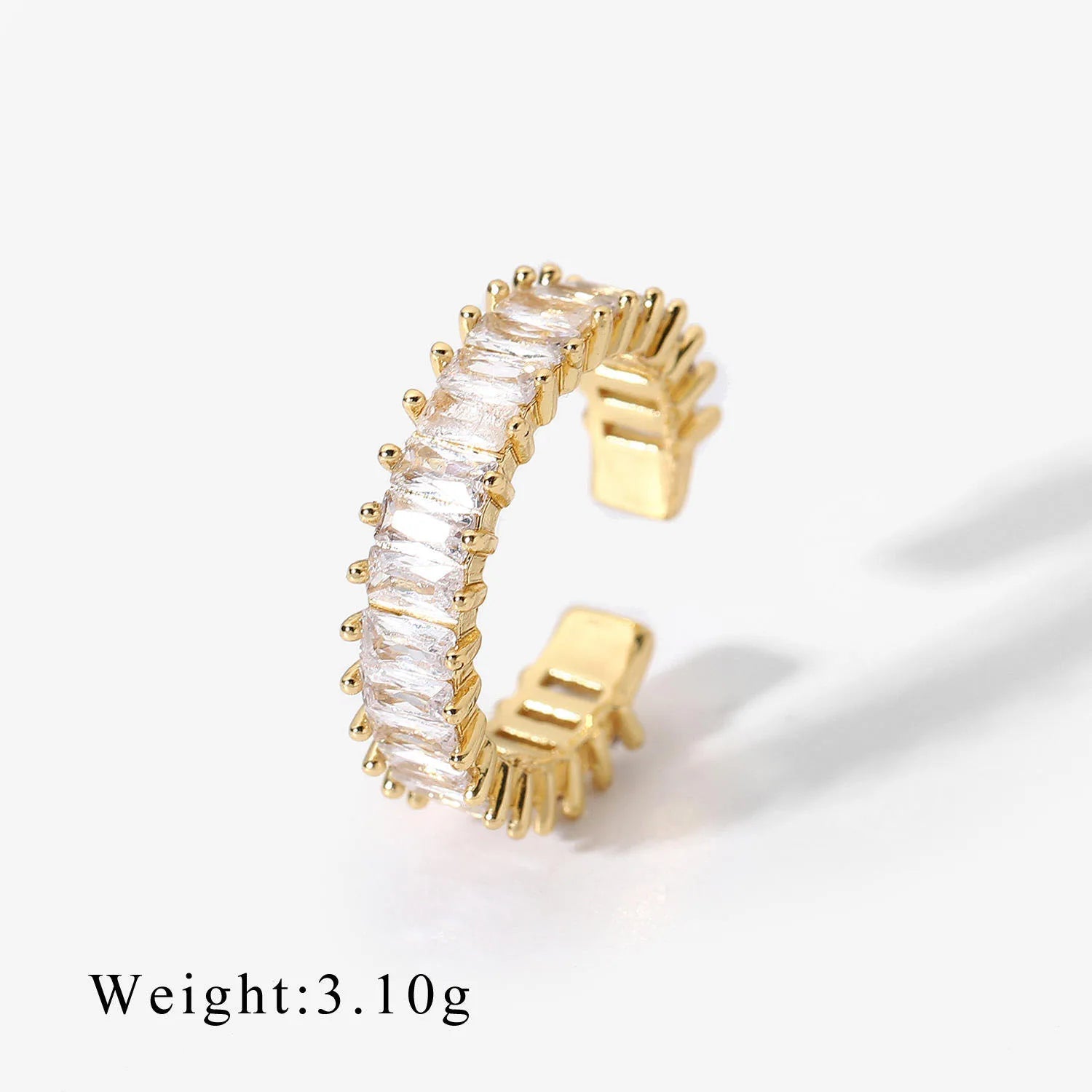Luxury Accessories Resistant Rings AAA Zirconia CZ Pave Stainless Steel Infinite Ring Fashionable Jewelry for Female Wom