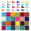 Wholesale 2mm 3mm 4mm Large Round Crystal Glass  Loose Seed Rice Beads  for Necklace Bracelet Kids DIY Jewelry Making