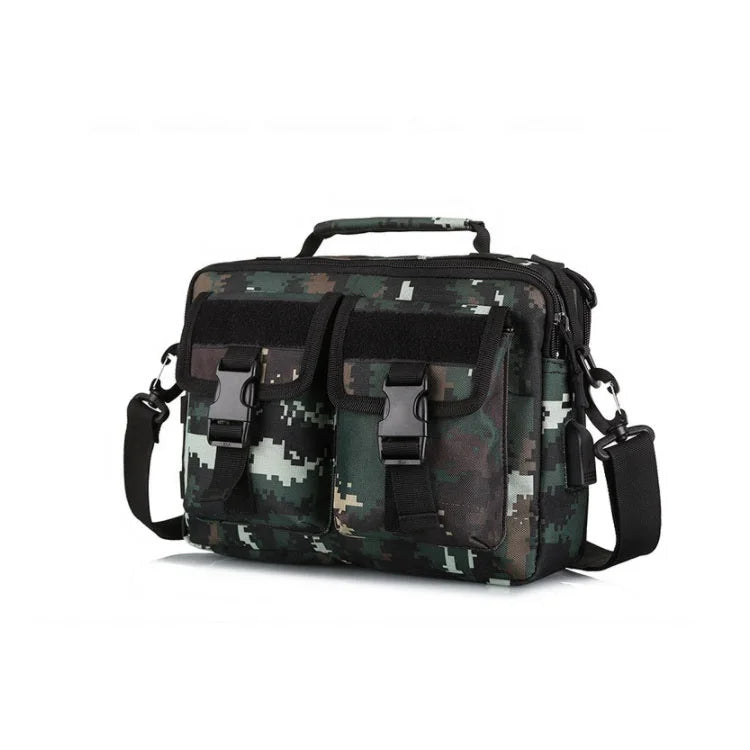 Unisex Outdoor Camping & Trekking USB Sling Tactical Camouflage EDC Shoulder Traveling Hiking Bag