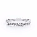 Vintage Olive Leaf Diamond Wedding Ring For Women Gold Minimalist Matching Band Ring