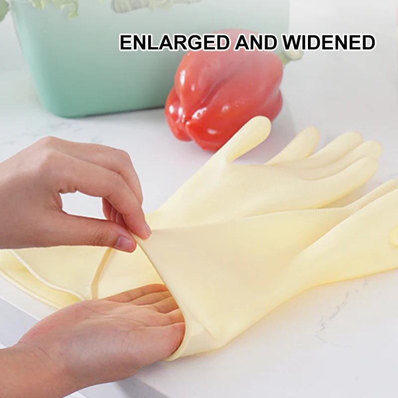 XINGYU Long Dishwashing Kitchen Latex Housesold Gloves Dishwashing Yellow Cleaning Home Use Kitchen Latex Gloves