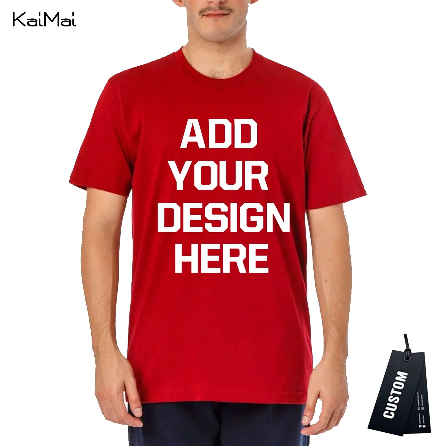 Wholesale Customize Logo Print Cotton Tshirts Short Sleeve T Shirt Solid Men and Women Blank Shirt