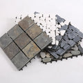 China Factory's European-Style Decking Wood Plastic Composite Outdoor Tiles Brushed Technics for Gardens