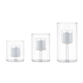 Handmade Luxury Clear Wedding Cylinder Glass Candle Holders with Inner Stem Glass Tube Candle Holder for Sale