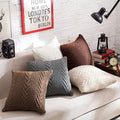 Wholesale Fancy Home Sofa Couch Decor Knitted Faux Cashmere Lumbar Pillow Cushion Cover