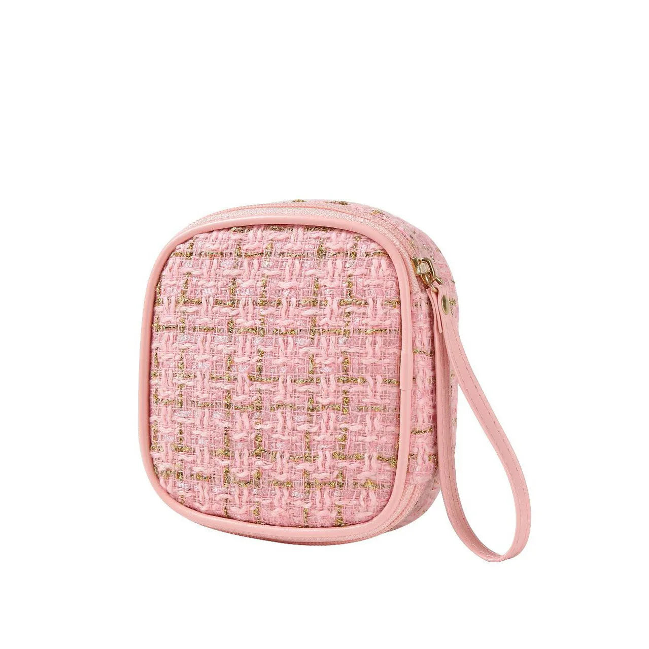 Hot Selling Fashion Black Makeup Storage Handbags Traveling Fabric Portable Keys Change Pad Small Multipurpose Bag for Girl