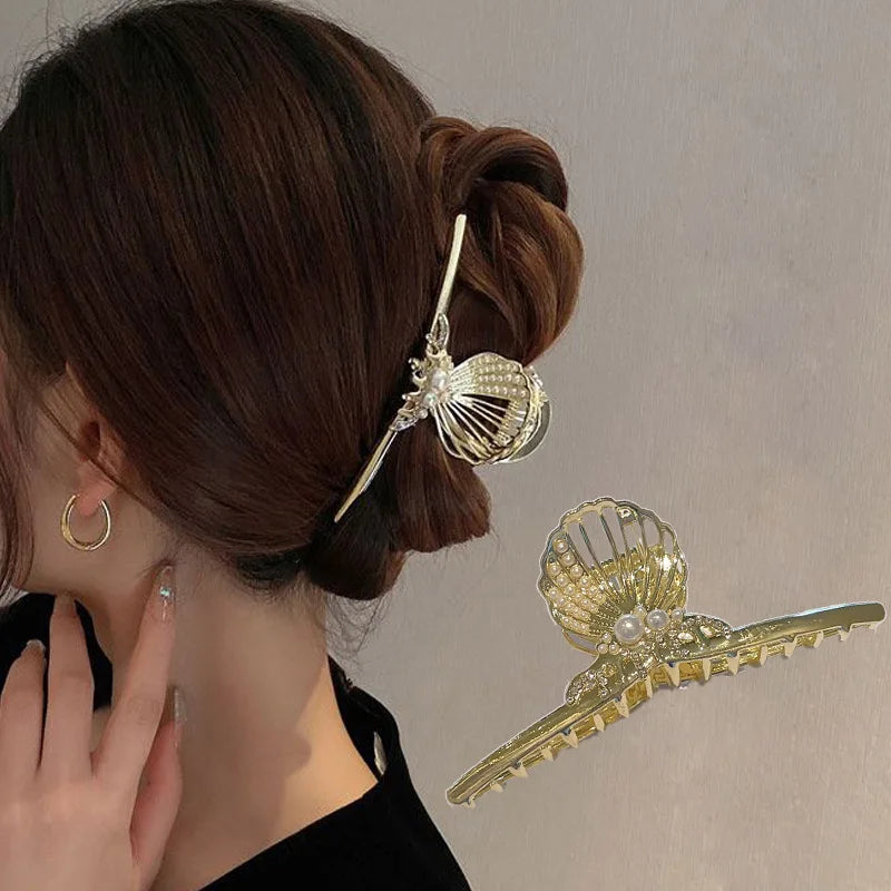 Fashion Girl Headwear Hair Claw for Women Ladies Makeup Hair Barrettes Hair Accessories  Cross Crab
