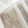 High Quality Firework Pattern Geometric Design Transparent Lace Sheer Curtain Fabric Living Room Corridor Voile Curtain Fabric
