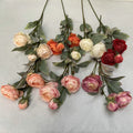 T-0311 Wholesale 3 Heads Artificial Peony Silk Flower Floral for Decorating