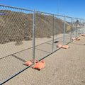 6x12 Chain Link Fence Construction  Canada Temporary Fence / USA TemporaryPopular Galvanized Chain Link Temporary Fence