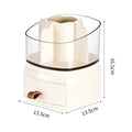 Advanced Sense Multi-Functional Plastic Storage Box New Rotating Desktop Dustproof Cosmetics Organizer Light Luxury Modern