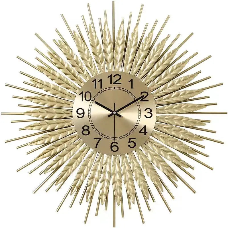60cm Factory-Manufactured Designer Luxury Wall Living Room Modern Simple Clock Household Sun Hanging Watch Dropshipping New