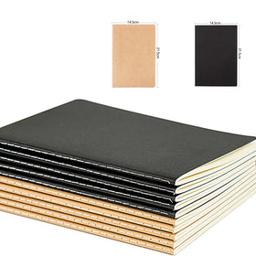 Custom A6 Kraft Paper Notebook with Sewingl Binding A5 Notebook for Students and Diary Note Book Custom Logo Journal