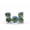 Hot Selling DND Game Resin Polyhedral Dragons Eye Dice Crystal D4 D6 D8 D% D10 D12 D20 New Crystal Clear Green Dragon Eye Design