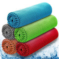 Summer Cooling Microfiber Neck Wrap Solid Color Quick-Dry Breathable Towel 30x80cm Rectangle for Gym Travel Sports