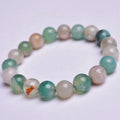 Wholesale Natural Quartz Bead Bracelets Green Sakura Cherry Blossom Flower Agate Crystal Bracelet