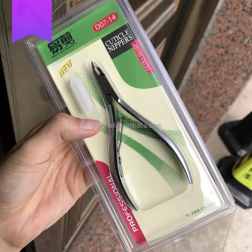 D501 High Quality Sliver Stainless Steel Pedicure Nail Care Nail Tools Nippers Cuticle Clipper with Own logo