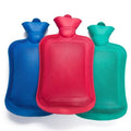 Latest Design Colorful Rubber Hot Water Bottle 1000ml 2000ml Sample Available Hot Water Bag with Plush Cover