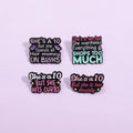 Wholesale  Personality Trend Inspirational English Letter Phrase Alloy Brooch Universal Clothing Backpack Accessories Badge