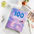 Creative Color Petal A5 Notebook 100-Day Savings Book with 100 Envelope Challenge PVC Loose-leaf Binder Notepad New Release