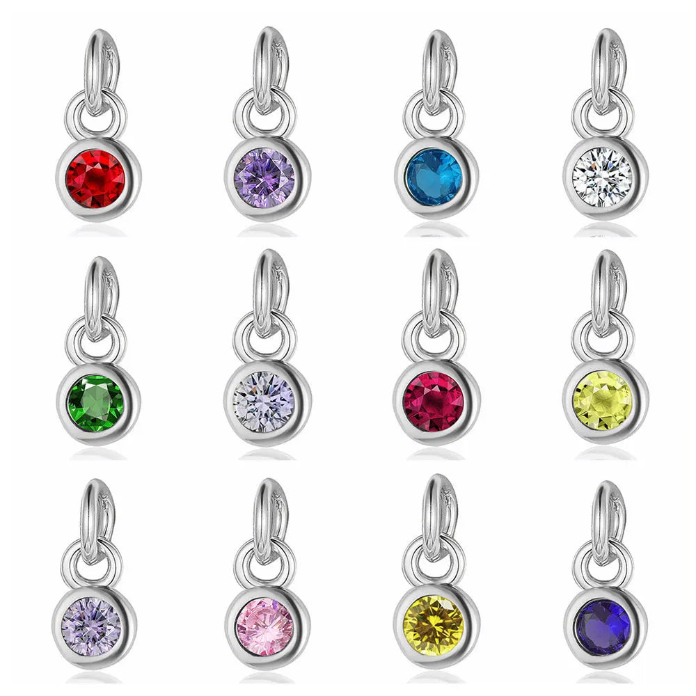 Chic Customizable Zircon 12 Birthday Stone Necklace Bracelet Handmade DIY Jewelry Accessories