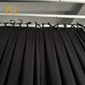 NFPA 701 Certified 420gsm Flameproof Velvet Professional Stage Curtain 99% Light Blocking Acoustic Damping Knitted Technique