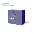 Wholesale Lovely Cartoon pink Baked Goods Packaging Bag Color Cake Tote Bag White Card Gift Bag