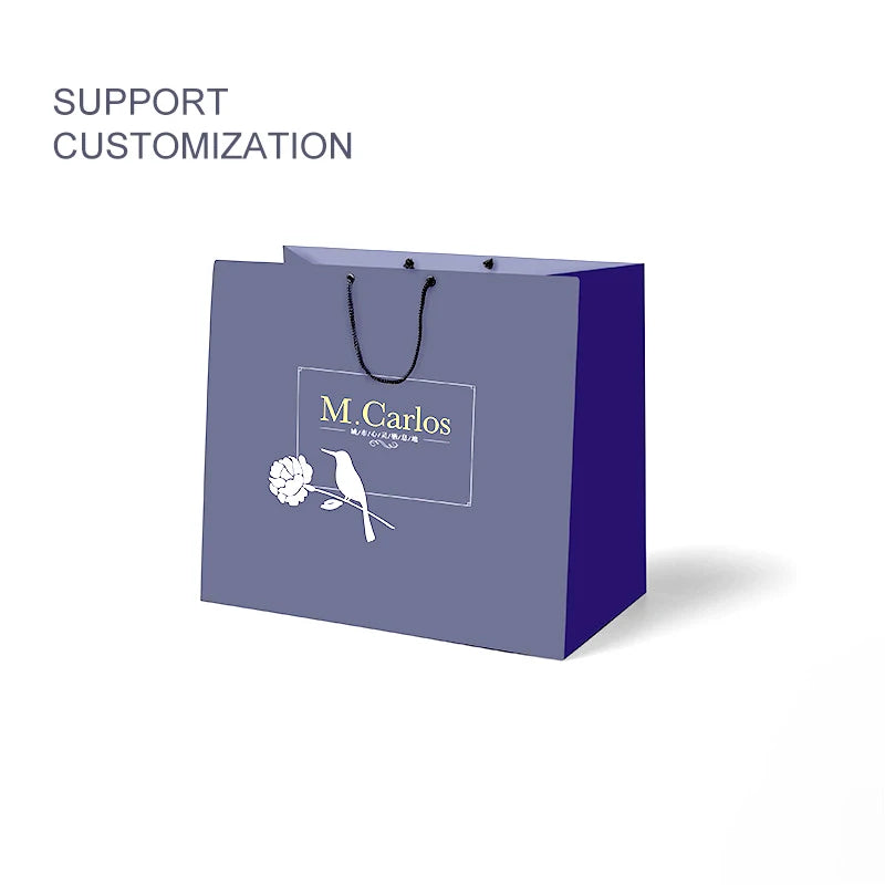 Wholesale Lovely Cartoon pink Baked Goods Packaging Bag Color Cake Tote Bag White Card Gift Bag