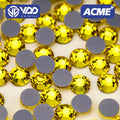 VDD 005 Citrine ACME Top Quality Hot-Fix Glass Rhinestones Crystal Flatback Strass Glitter Stones for Garment Wedding Dress