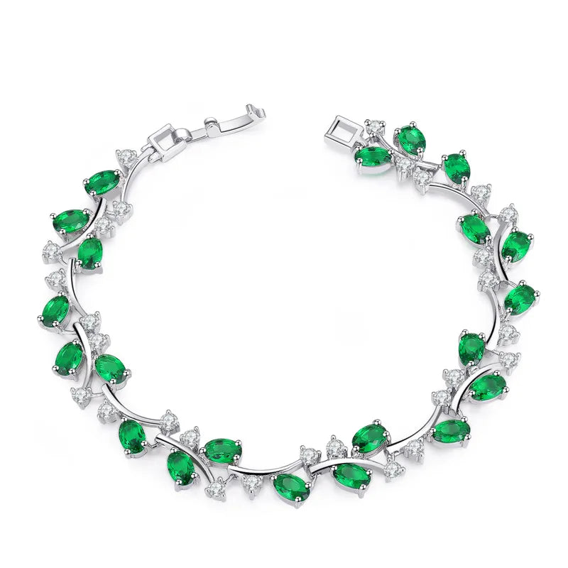 Jachon 2024 High Quality Diamond Bracelet Charm Rhinestone Bracelet Women's Vintage Flower Bracelet Fashion Jewelry