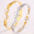 2025 Vintage 18K Gold Silver Plated Stainless Steel Waterproof Jewelry Butterfly Bracelet for Women