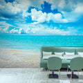 3d Sea Scenery Coffee Hotel Wallpaper Nature Beach Mural Modern Minimalist Living Room Bedroom Decoration Wallpaper