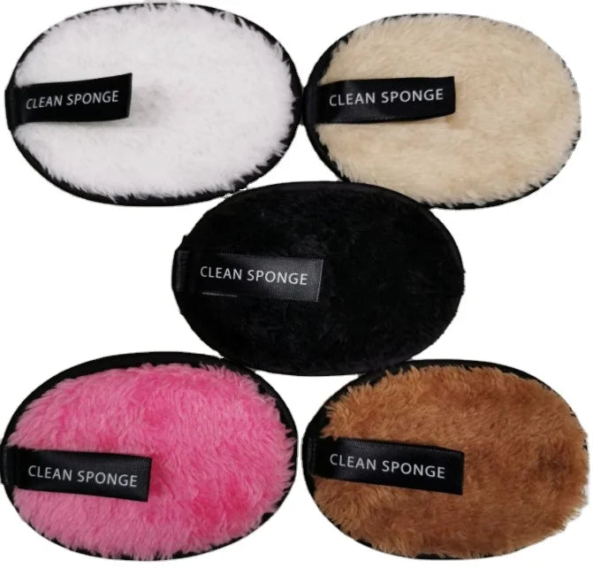Reusable Makeup Remover Pads  Microfiber Soft Facial Cleaning Sponge Make up Pad
