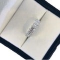 Ruyi 7Pcs Half Eternity Band 1.6Ctw Emerald Cut Lab Diamond DEF-VS Semi Paved Platinum 14k 18k Diamond Rings