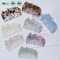 BSCI Factory YHJ New Design Cat Shape Hair Combs Custom Acetate Hair Comb Anti-Static Hair Straightener Comb for Women