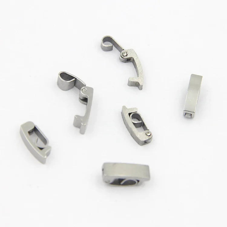 180 Degree Opening and Closing 2.3-3.8mm Bracelet Men Stainless Steel Jewelry Wrist Watch Bracelet Band Fold Over Clasps