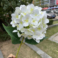 C-H019 Wholesale High Quality Artificial Real Touch White Hydrangea Flowers for Wedding Home Kitchen Decoration