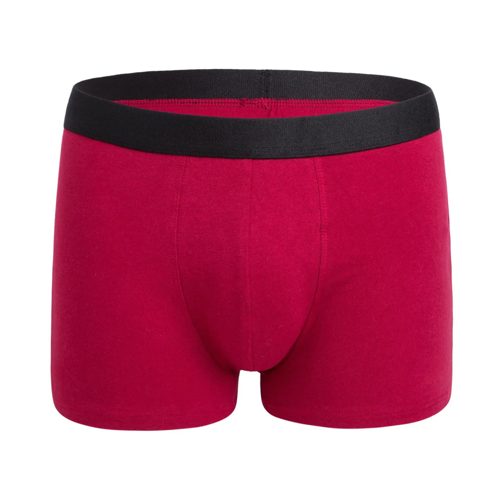 Factory Price Men's Designer Elastic Band Plus Size Boxers Custom Underwear Cotton Breathable Knitted Comfortable Clothing