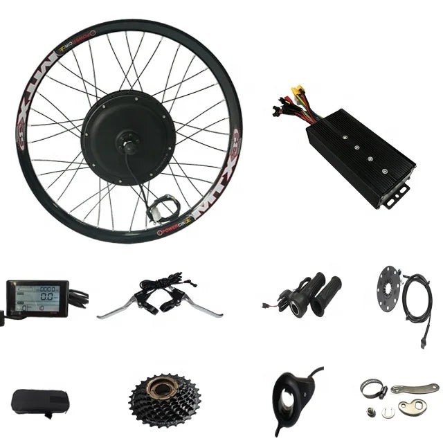 MTX39 48V 52V 2000w Brushless Direct Hub Motor Ebike E Bike Electric Bike Hub Motor Conversion Kit 40A Controller SW900 Display
