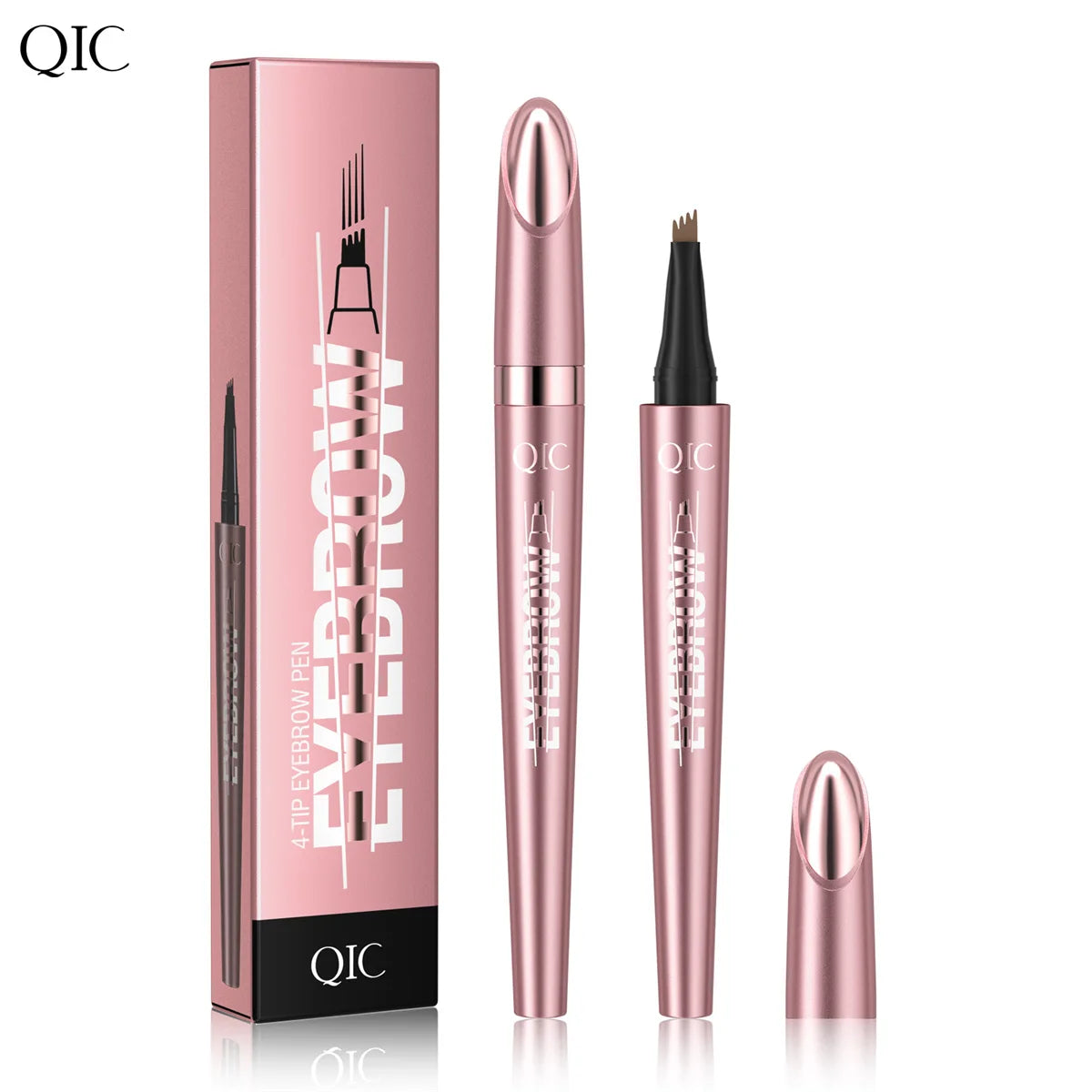 Private Label Four-pronged Liquid Eyebrow Pencil Easy-to-use Waterproof Professional Liquid Eyebrow Pencil