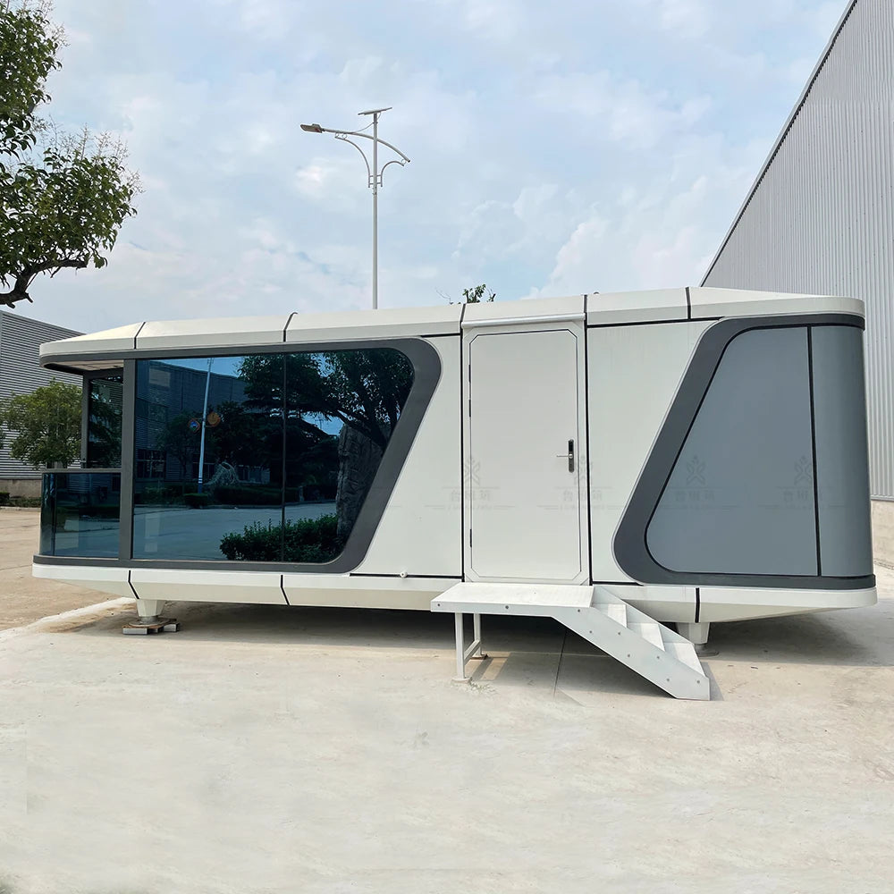 Customize Luxury Modern  Tiny House Economical Movable Capsule Container Home Full Furnished Airbnb Hotel