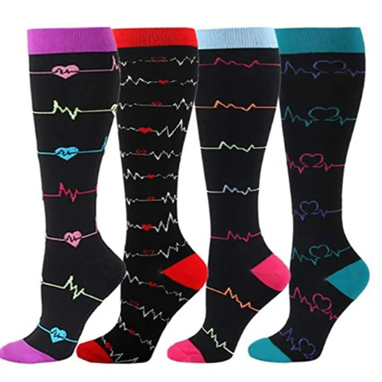 Custom Logo Wholesale Soft Cozy Nonslip Sweat-Abosrbent Compression Sports Socks