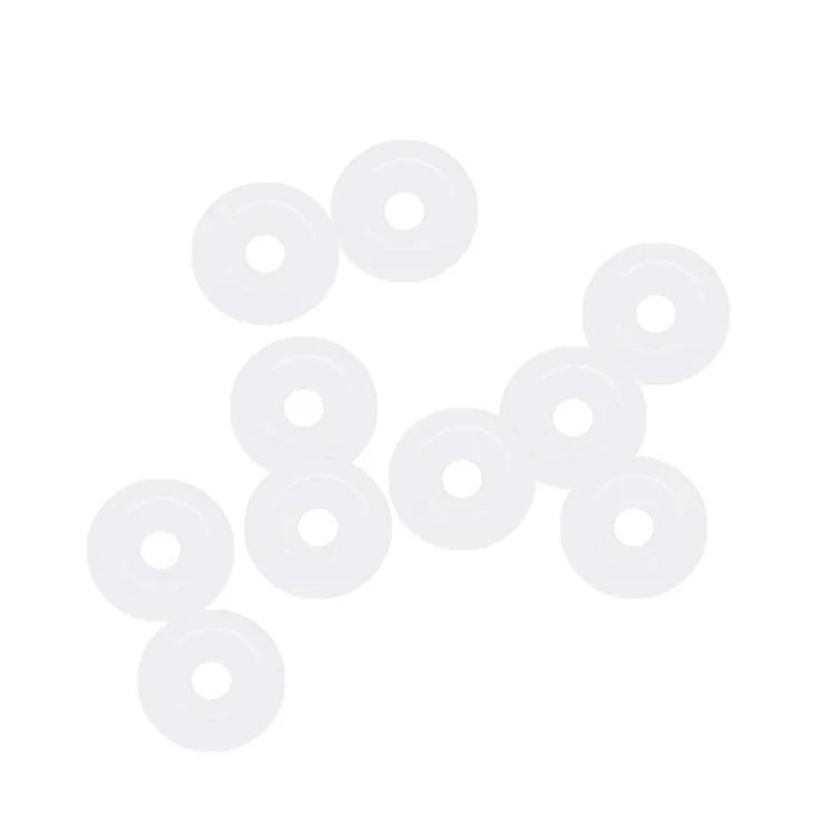 Jutye Silicone White O-Rings 4mm OD 1mm ID 1.5mm Width for Compressor Valves Pipe Repair Seal O-Ring Gasket