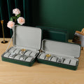 New Green Zipper Watch Storage case Portable Dustproof Watch Display case Home Watch Collection Wristwatch case