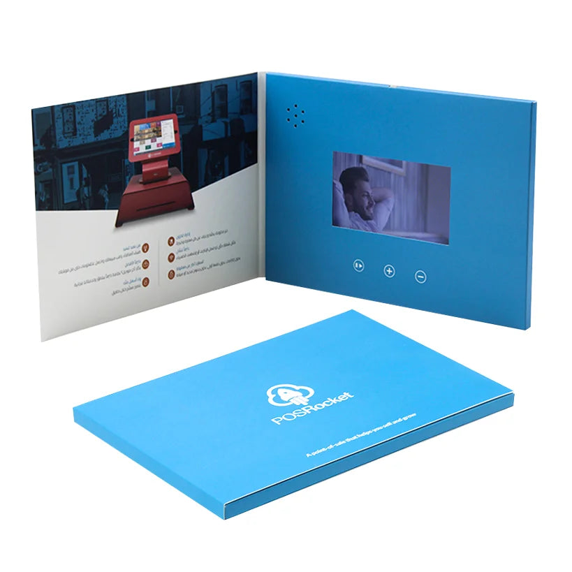 New Hot Selling Products Linen Ideas Branded Client Promotional Technology Gift Card Box Video Brochure Book