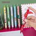 Cute Kids XMAS Gift Creative Press Signature Pen Christmas Santa Claus Gel Pen 2687