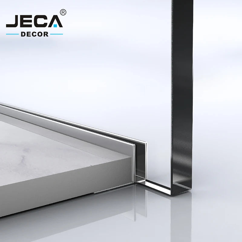 Foshan Factory JECA Glass Holder Trims Glass Holder Profiles Factory Directly Stainless Steel Profile Glass Holder OEM Logo